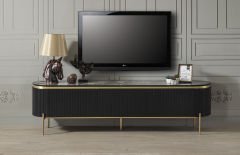 Tesla Siyah Gold Tv Ünitesi